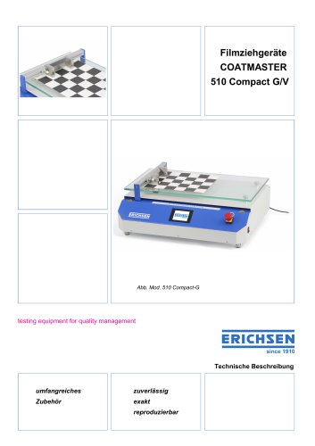 Technische Beschreibung COATMASTER 510 Compact
