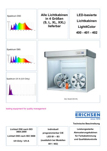 Technische Beschreibung Light4Color Modelle 400 401 402
