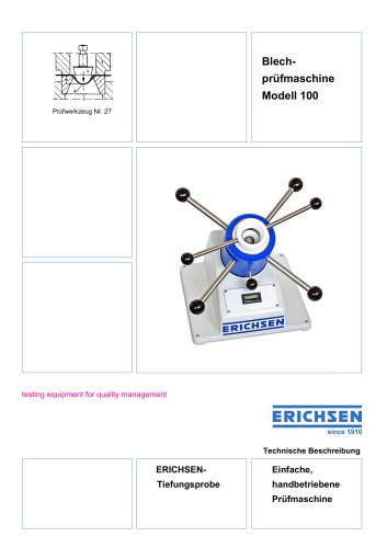 Technische Beschreibung Modell 100