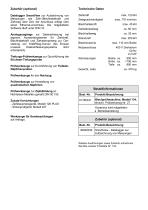 Technische Beschreibung Modell 134-3