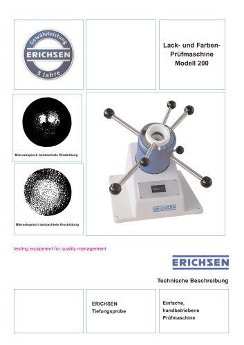 Technische Beschreibung Modell 200