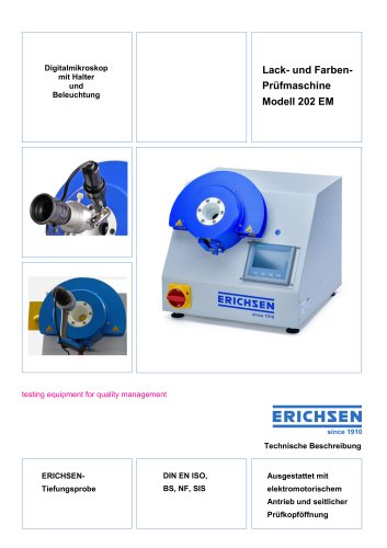 Technische Beschreibung Modell 202 EM