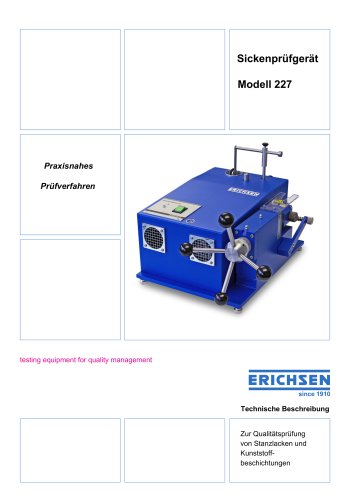 Technische Beschreibung Modell 227