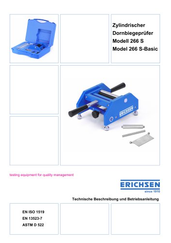 Technische Beschreibung Modell 266 S / 266 S-Basic