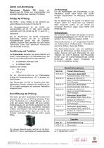 Technische Beschreibung Modell 290-2