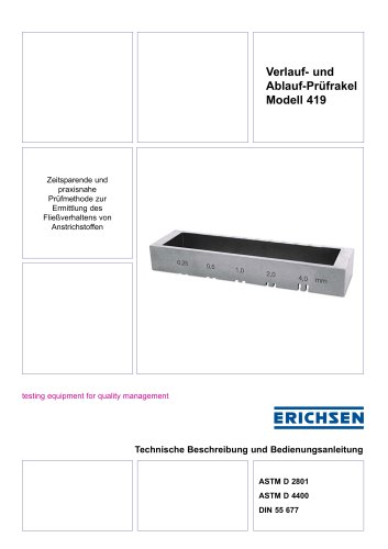 Technische Beschreibung Modell 419