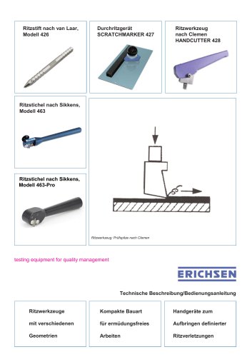 Technische Beschreibung Modell 426 / 427 / 428 / 463 / 463-Pro