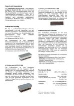 Technische Beschreibung Modell 494 MC-2