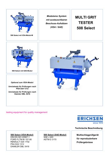 Technische Beschreibung Modell 508 Select