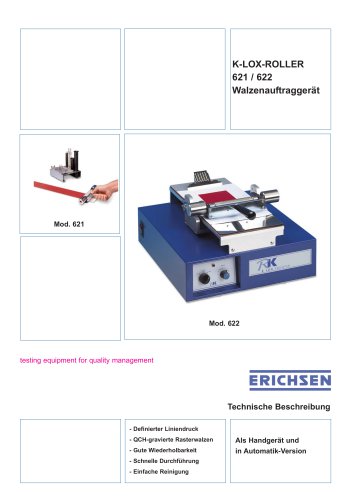 Technische Beschreibung Modell 621 / 622