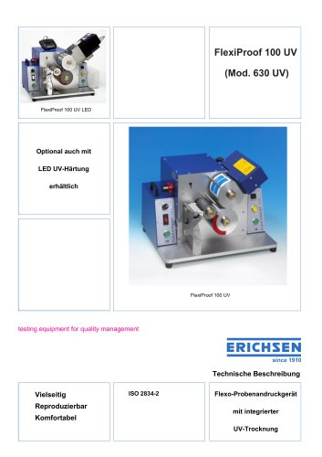 Technische Beschreibung Modell 630-UV