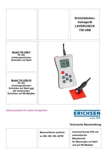 Technische Beschreibung Modell 750