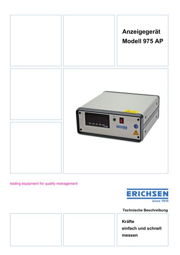 Technische Beschreibung Modell 975 AP