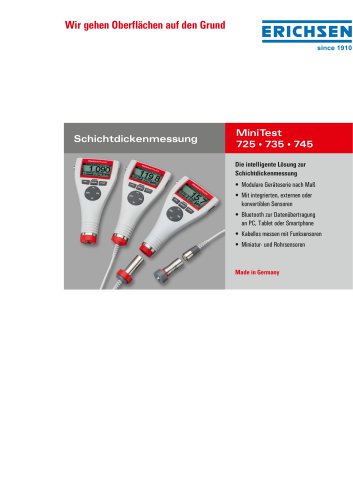 Technische Beschreibung Modell MiniTest 725 / 735 / 745