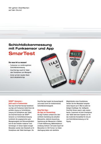 Technische Beschreibung Modell SmarTest