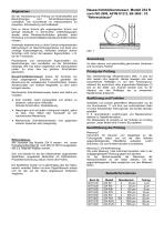 Technische Beschreibung Modelle 234 / 333 / 433-2