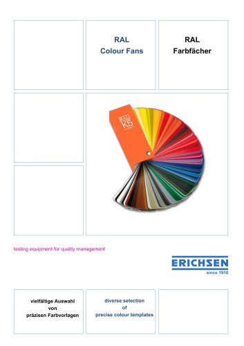 Technische Beschreibung RAL Farbkarten