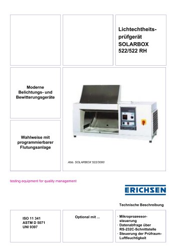 Technische Beschreibung SOLARBOX 522