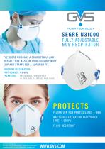 SEGRE N31000 FULLY ADJUSTABLE N99 RESPIRATOR