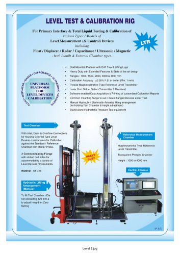 Level Test (& Calibration) Rig