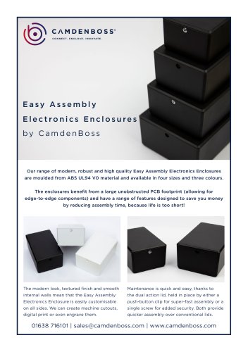 Easy Assembly Electronics Enclosures