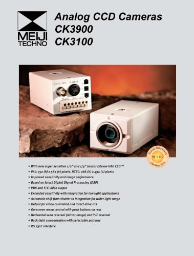 Analog CCD Color Video Cameras