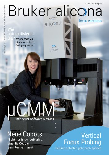 Alicona FOCUSvariation Magazin, 9. deutsche Ausgabe