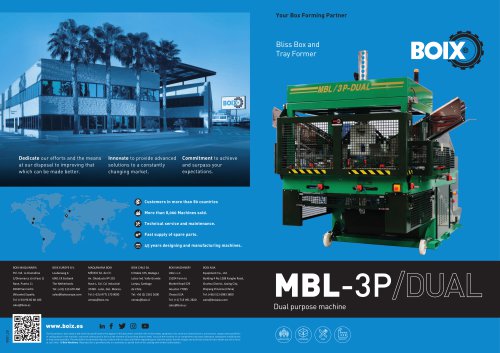 Boix MBL-3P Tray forming machine