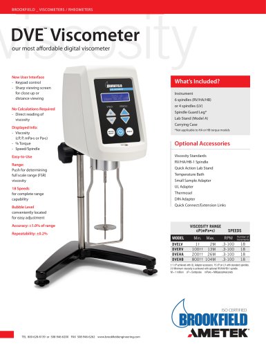 DVE™  Viscometer