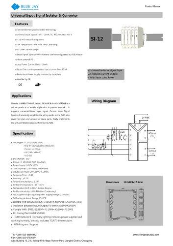 Universal Input Signal Isolator & Convertor