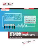 IT6400 Bipolar DC Power Supply / Battery Simulator