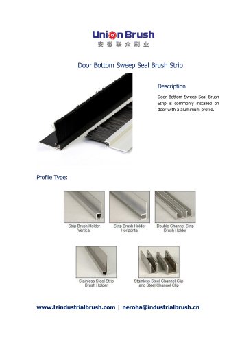 Door Bottom Sweep Seal Brush Strip