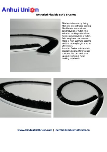 Extruded Flexible Strip Brushes