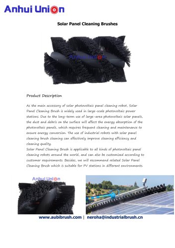 Solar Panel Cleaning Brushes