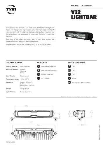 V12 LIGHTBAR