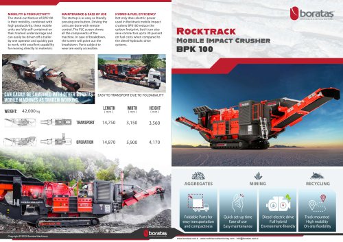 Boratas Rocktrack Impact Crusher BPK100