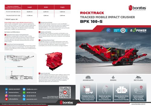 Boratas Tracked Impact Crusher Plant - BPK100-S