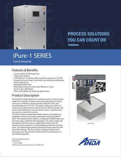 iPure-1 SERIES Fume Extractor