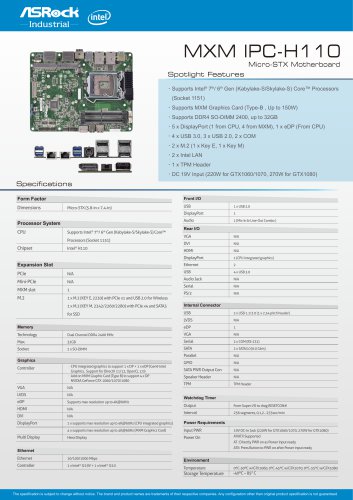 MXM IPC-H110