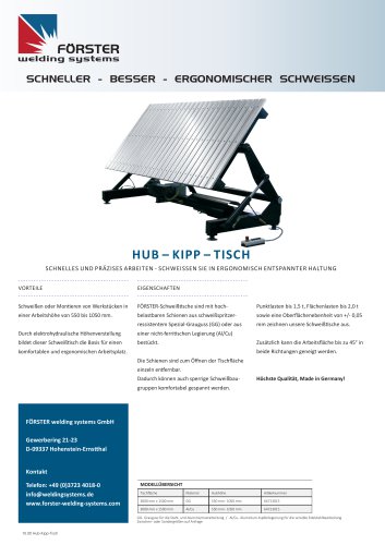 Hub-Kipp-Tisch