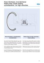 Rotary Seal, inside sealing for high velocities RSI