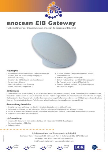 enocean EIB Gateway (Artcase)