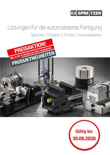 Aktionsflyer. L&ouml;sungen f&uuml;r die automatisierte Fertigung