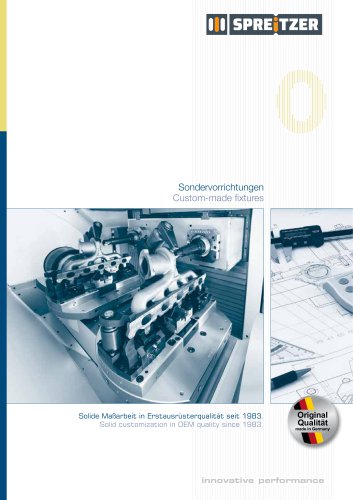 Sondervorrichtungen, Sondervorrichtungsbau
