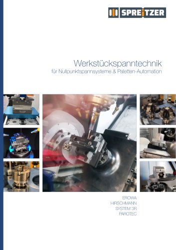 Werkst&uuml;ck-Spanntechnik f&uuml;r Nullpunktspannsysteme & Paletten-Automation