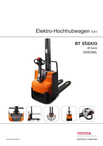 Elektro-Hochhubwagen 0,8 t BT staxio W-Serie SWE080L