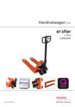 Handhubwagen 2,3 t BT Lifter L-Serie LHM230SI