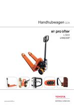 Handhubwagen 2,3 t BT pro lifter L-Serie LHM230P