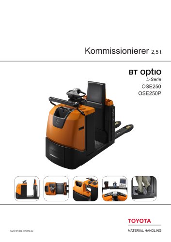 Kommissionierer 2,5 t BT OptlO L-Serie OSE250 OSE250P