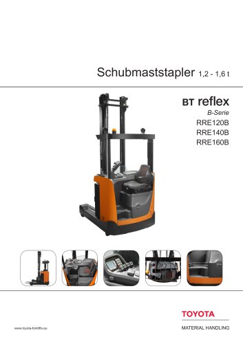 Schubmaststapler 1,2 - 1,6 t bt reflex B-Serie RRE120B RRE140B RRE160B